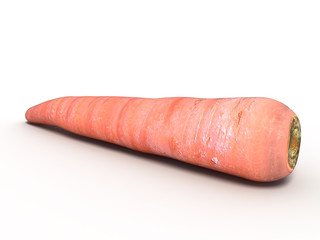 Carrot on a white background №2