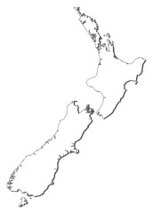 Map of New Zealand
