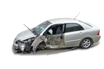 a crashed car