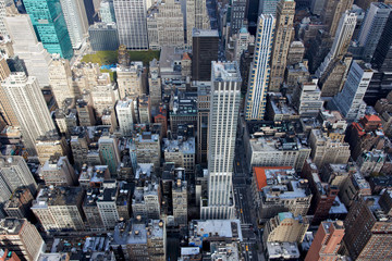 View Down into Midtown Manhattan from the Empire State Building