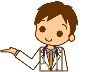 医師　案内　イラスト