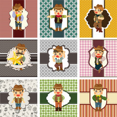 cartoon cowboy card