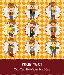 cartoon cowboy card
