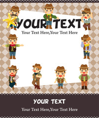 cartoon cowboy card