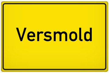 Ortseingangsschild der Stadt Versmold