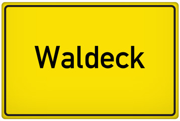 Ortseingangsschild Waldeck