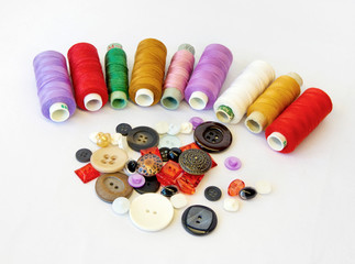 Threads and Buttons - obrazy, fototapety, plakaty