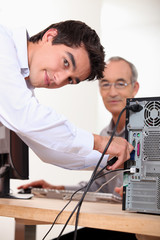 Setting up computer