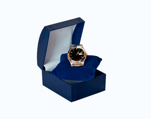 box with watch .