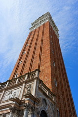 The Campanile di San Marco in Venice, Italy.