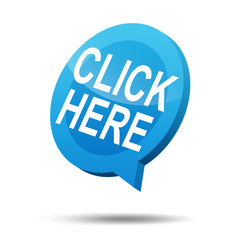 Icono 3d texto CLICK HERE