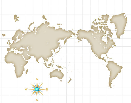 Fototapeta 古い世界地図