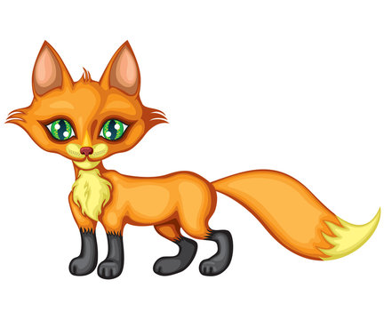 Standing a little fox