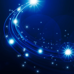 glowing background with stars