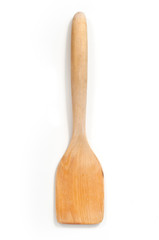 Kitchen wood Utensil isolated on white background.