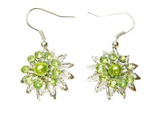 jewelry earrings with btight crystals