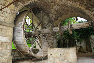 Pompage de l'eau au XVIIème siècle