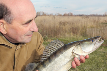 fisherman and his catch