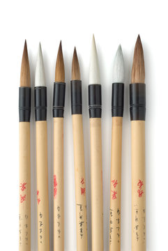 Seven Oriental Brushes