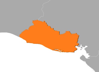 Map of El Salvador