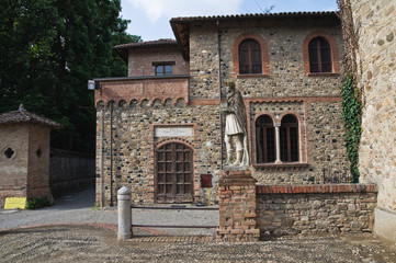 View of Grazzano Visconti. Emilia-Romagna. Italy.