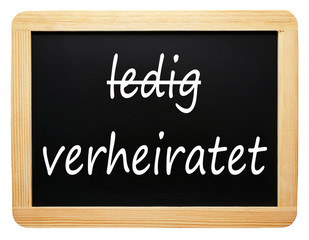 verheiratet statt ledig