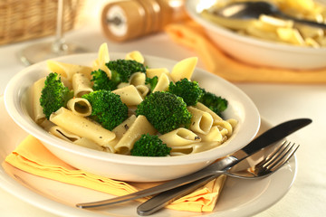 Broccoli with pasta (Selective Focus)