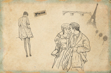 Fototapeta na wymiar Love theme illustration