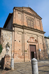 SS Cosma and Damiano Church. Grazzano Visconti. Emilia-Romagna.