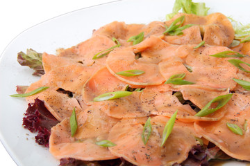 carpaccio of salmon
