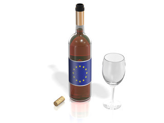 BOTTLE  OF WINE EUROPEAN UNION