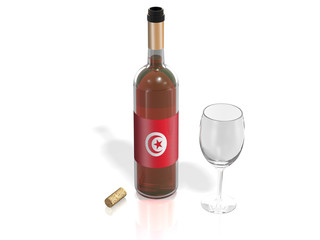 BOTTLE  OF WINE TUNISIA