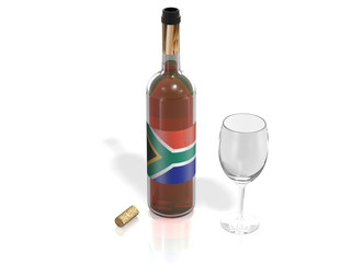 BOTTLE  OF WINE SOUTH AFRICA