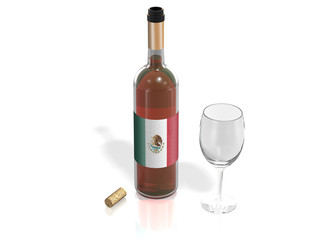 BOTTLE  OF WINE MEXICO