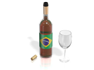 BOTTLE  OF WINE BRAZIL
