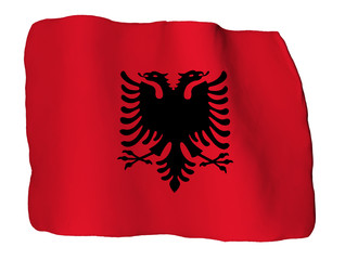 Albania bandiera di plastilina © robodread