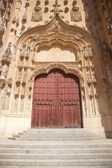 carved door of Salamanca cathedral