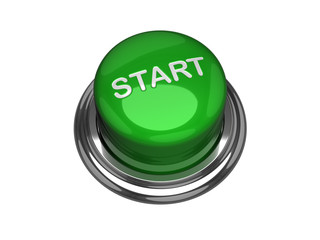 Start button. Isolated on the white background
