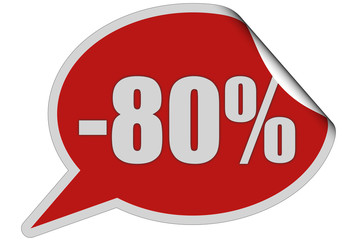 SP-Sticker rot curl oben -80 PROZENT