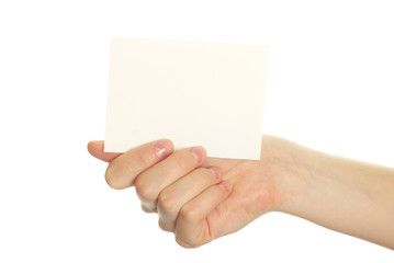 Obraz premium card in hand