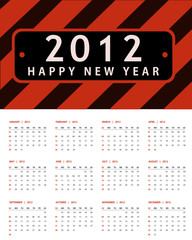 New year 2012 Calendar