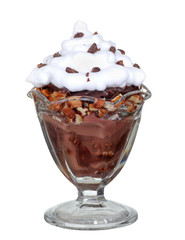 Chocolate Nut Dessert Isolated