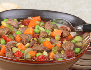 Bowl of Vegetable Soup