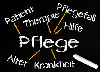 Obraz premium Pflege oder Krankenpflege