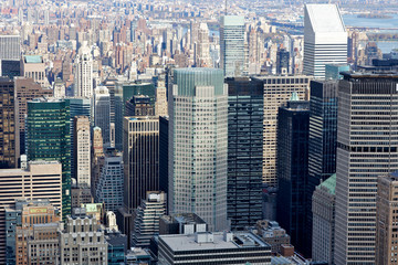 Naklejka premium Countless New York City Manhattan Skyscrapers