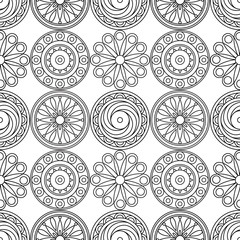 Decorative lacy seamless pattern