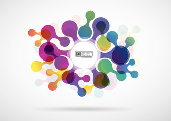 Abstract background with circles # Vector