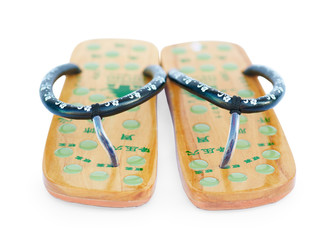 Two Chinese massage summer sandals