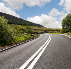 Road in the countryside,uk