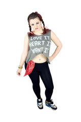 teenage girl with attitude